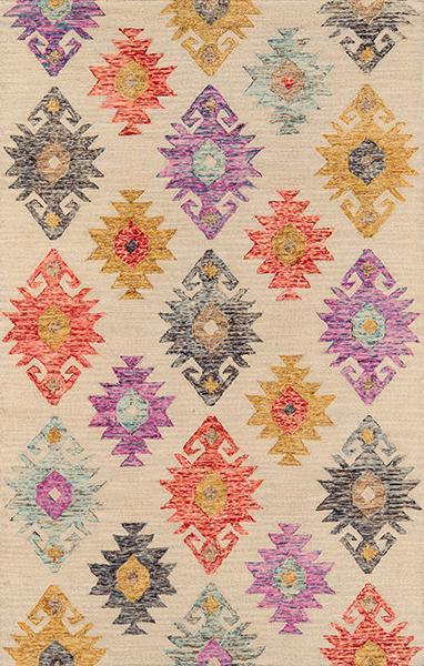 Momeni Area Rugs Tangier Area Rugs Tan-31 Beige 100% Wool HandHooked From India