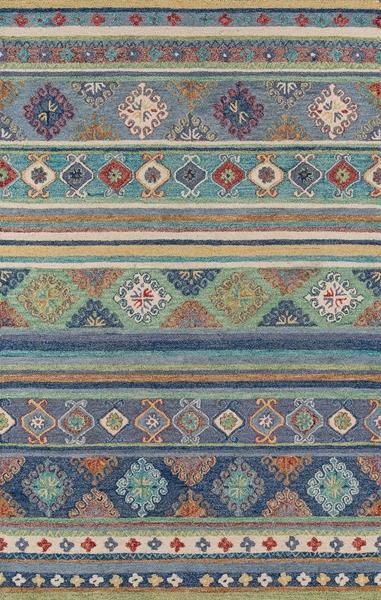 Momeni Area Rugs Tangier Area Rugs Tan-32 Blue100% Wool HandHooked From India