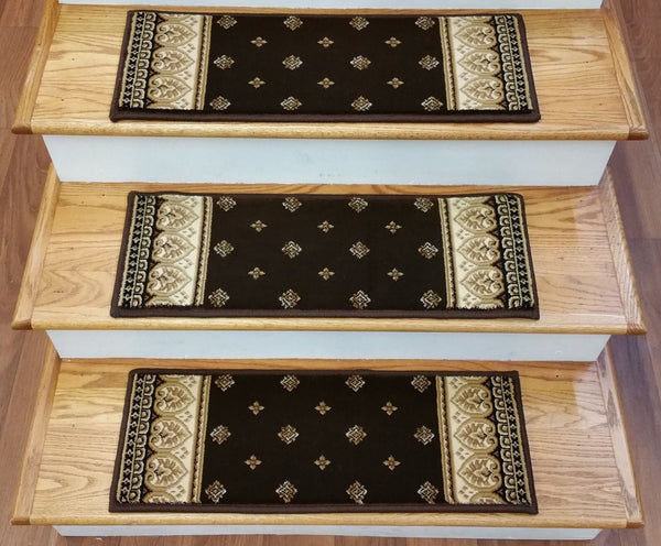 Brown Stair treads 34 x 9 inches