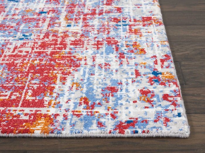 Nourison Area Rugs Twilight Area Rug TWI-25 Red-Blue in 8 Sizes