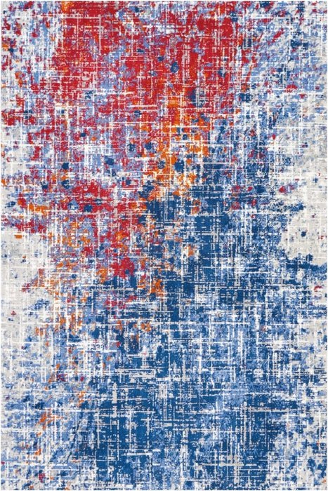 Nourison Area Rugs Twilight Area Rug TWI-25 Red-Blue in 8 Sizes