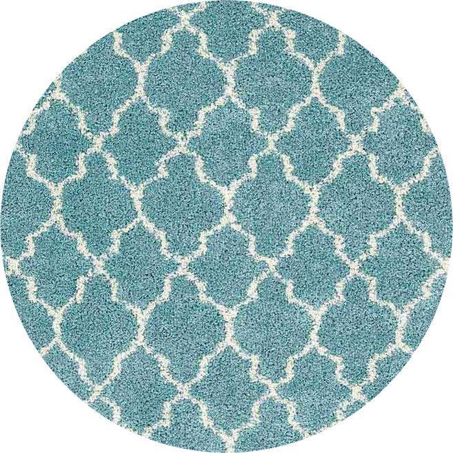 Rounds Nourison Rugs Shags Shag Rugs Amore Collection By Nourison Amor2 Aqua Unique Shapes and Sizes