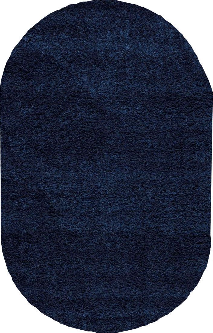 OVAL Nourison Shags Shag Rugs Amore Collection By Nourison Amor1 Blue Unique Shapes and Sizes