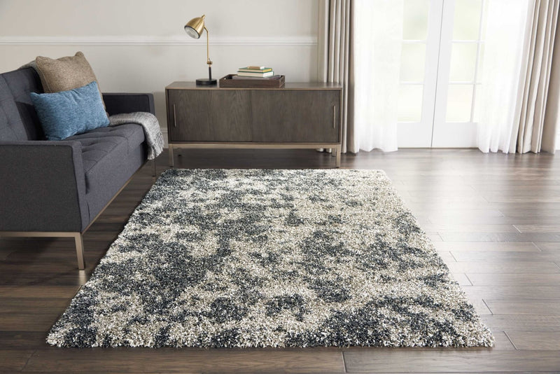 Nourison Shags Shag Rugs Amore Collection By Nourison Amor4 Granite Unique Shapes and Sizes