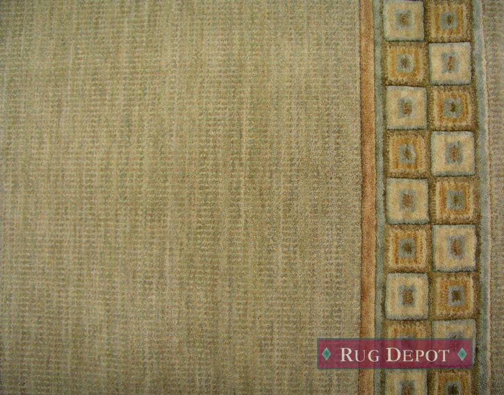 Nourison Stair Runner 30 in x 1 ft Cosmopolitan Wool Sage Stair Runner C57R-R72 30 inch Sold By the Foot