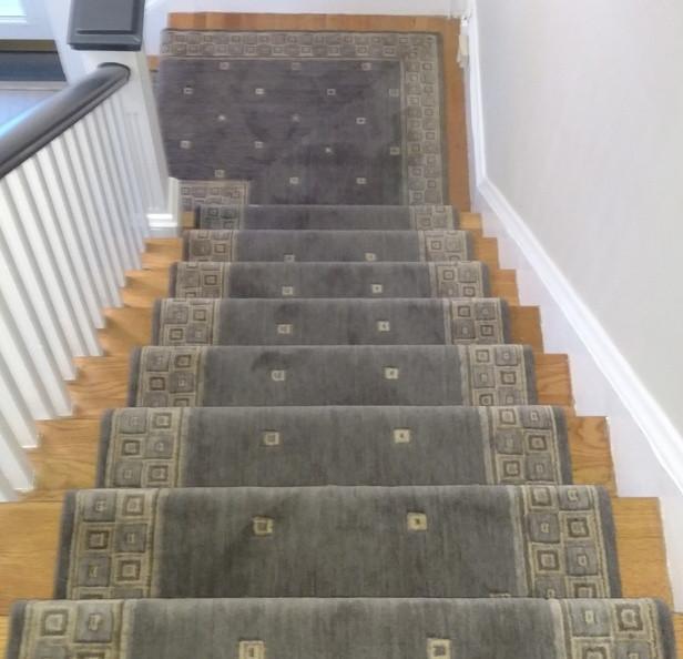 Nourison Stair Runner Cosmopolitan Squares C31R-PLT - 36 inch Stair Runner - Sold By the Foot