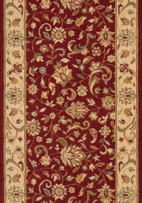 Nourison Stair Runner Estate 2 Stair Runner Sagamore Bordeaux 30in and 36in Wool-Sold by the Foot