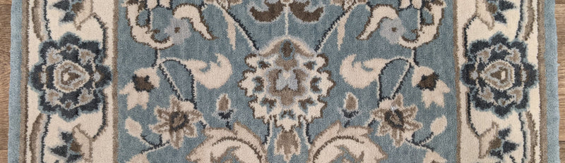Nourison Stair Runner Grand Parterre  PT01-Lt Blue Stair Runner 30in and 41in Sold By the Foot