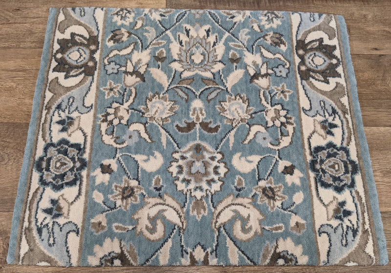 Nourison Stair Runner Grand Parterre  PT01-Lt Blue Stair Runner 30in and 41in Sold By the Foot