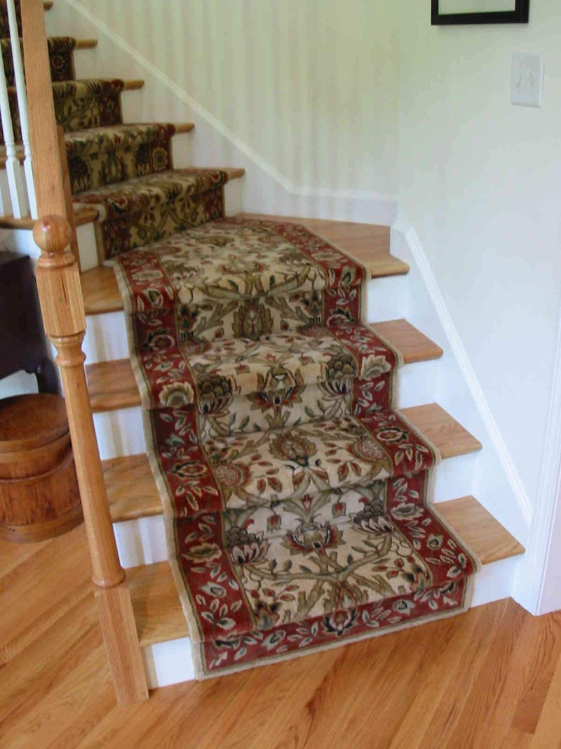 Nourison Stair Runner Grand Parterre  Stair Runner PT04-BEIGE 30 Inch Sold By the Foot