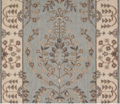 Nourison Stair Runner Grand Parterre Wool Stair Runner PT02-Coastal 30In Sold By the Foot