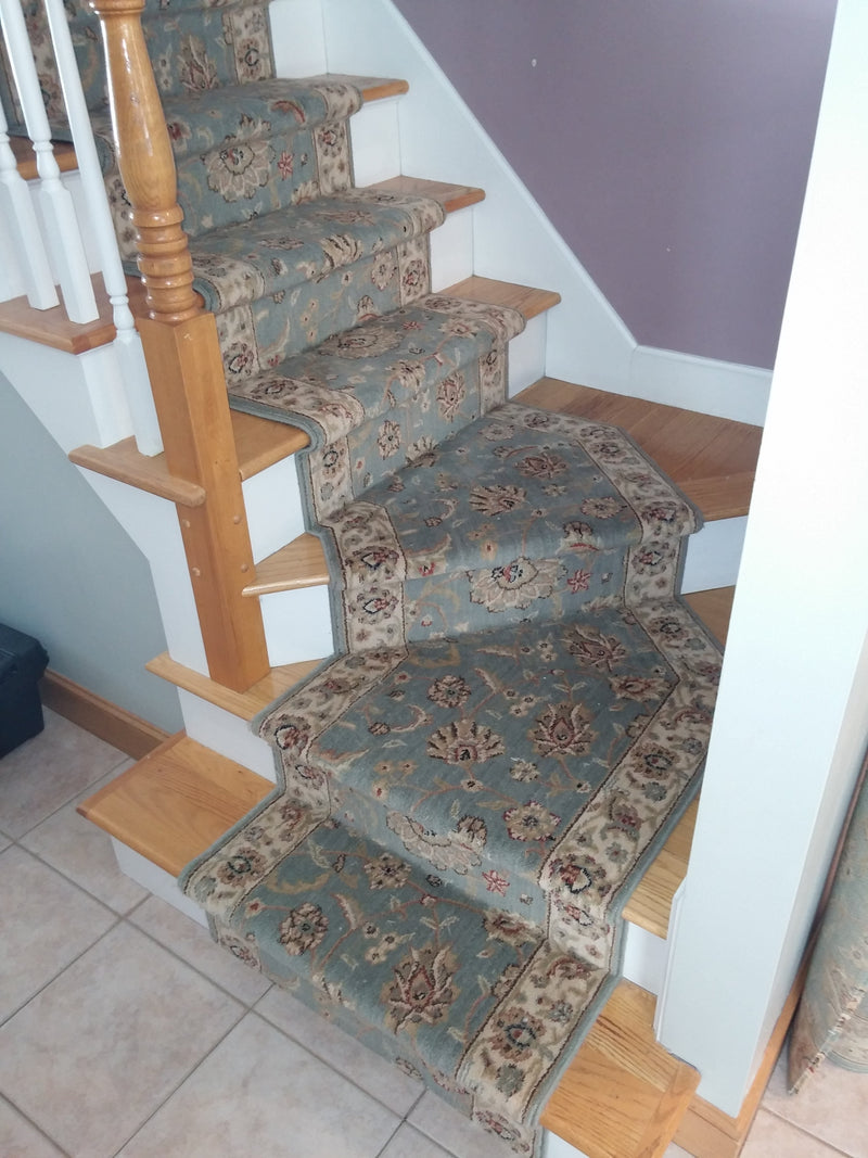 Nourison Stair Runner Sultana Blue Stair Runner SU21SAPPHIRE - 27 inch  Sold By the Foot
