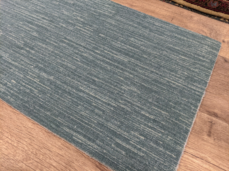 Nourison Stair Runners Elegance Velvet Chic H0023 Teal Area Rugs and Stair Runners By Hagaman