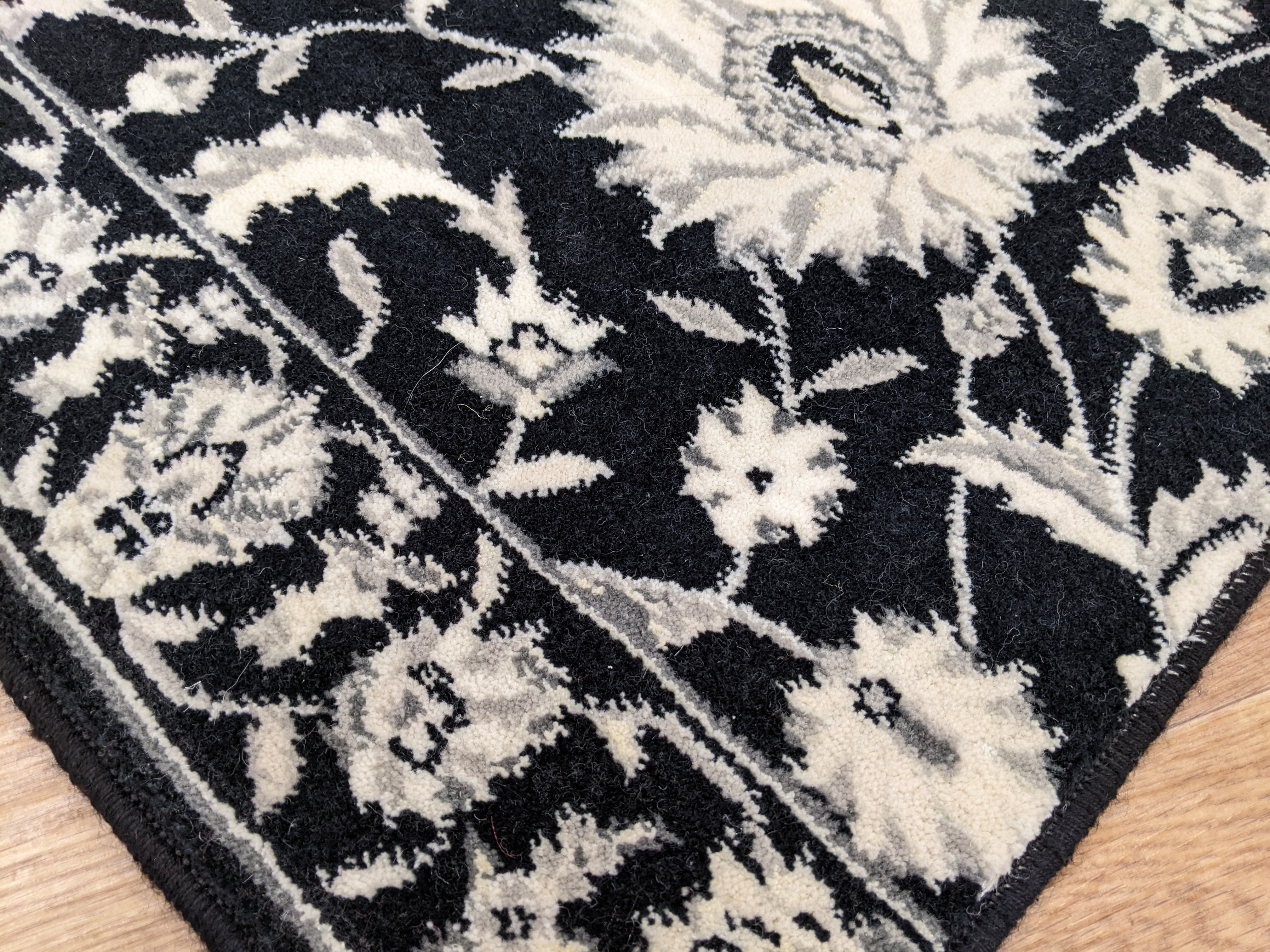 Nourison Stair Runners Persian Empire PE-218 Black Stair Runner-Area Rugs and Carpet