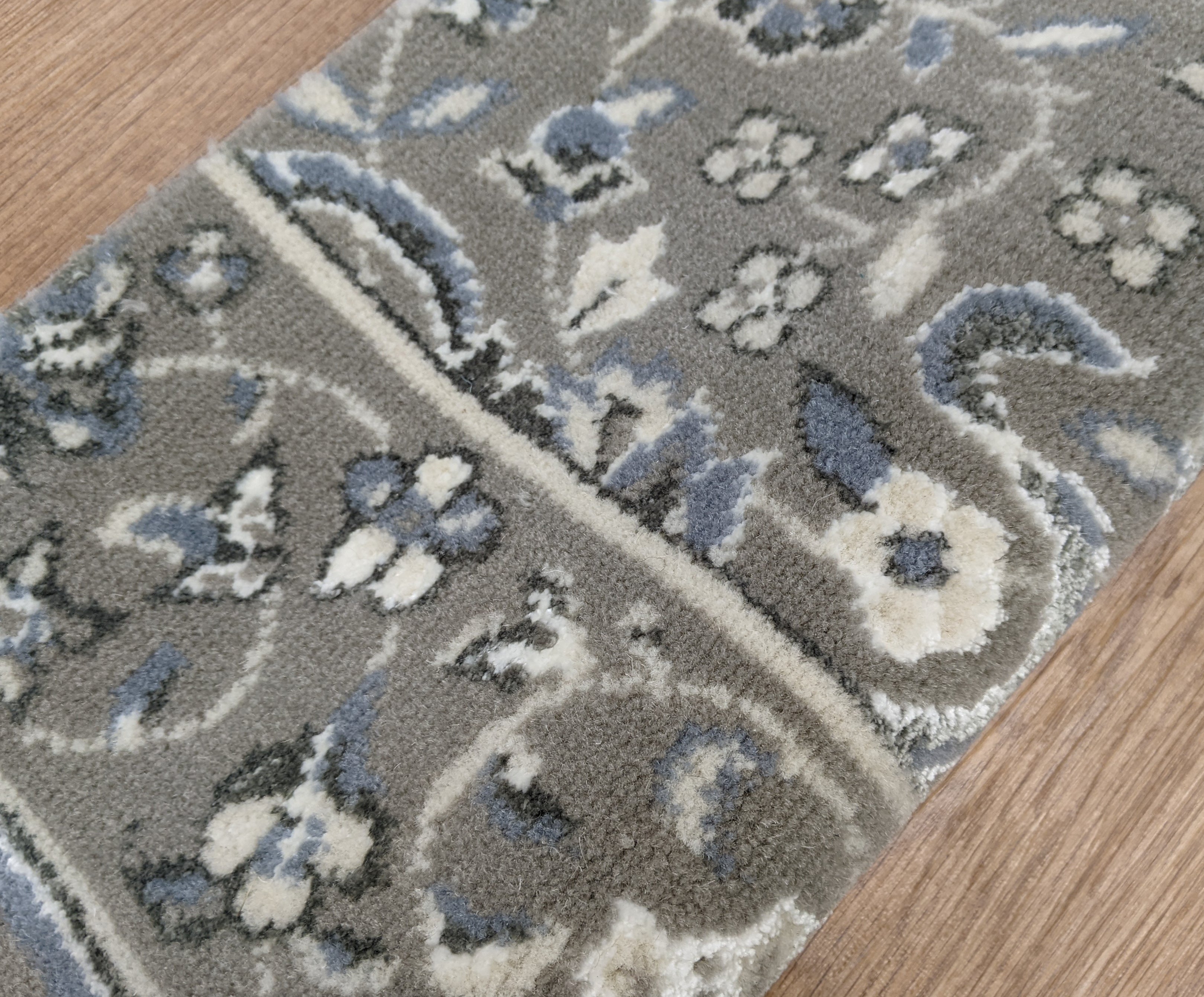 Nourison Stair Runners Persian Glamour GLK-22 Smoke Stair Runner-Area Rugs and Carpet