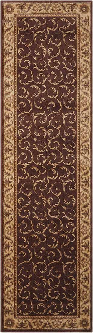 Somerset Area Rugs St-02 Brown and Stair Runner By Nourtex