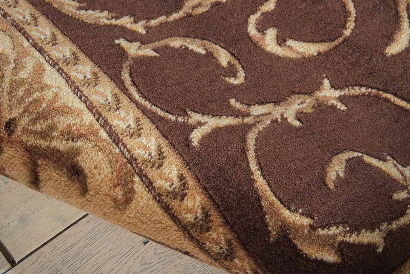 Somerset Area Rugs St-02 Brown and Stair Runner By Nourtex