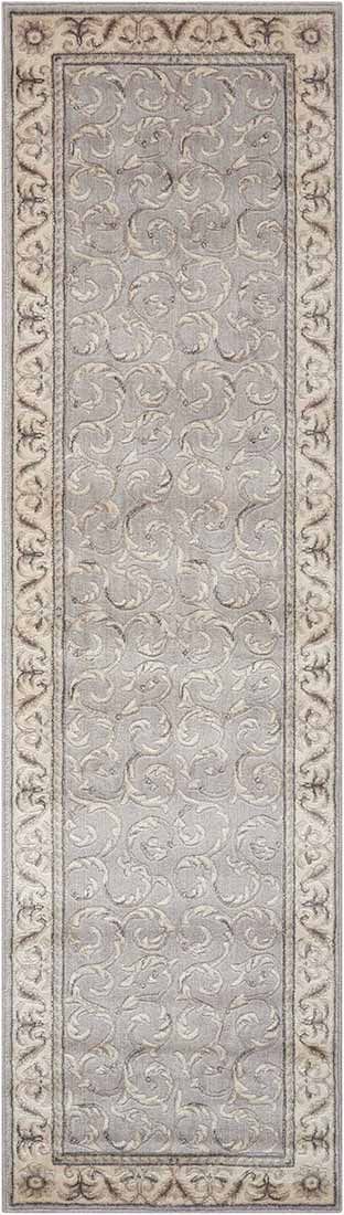 Somerset Area Rugs St-02 Silver and Stair Runner By Nourtex