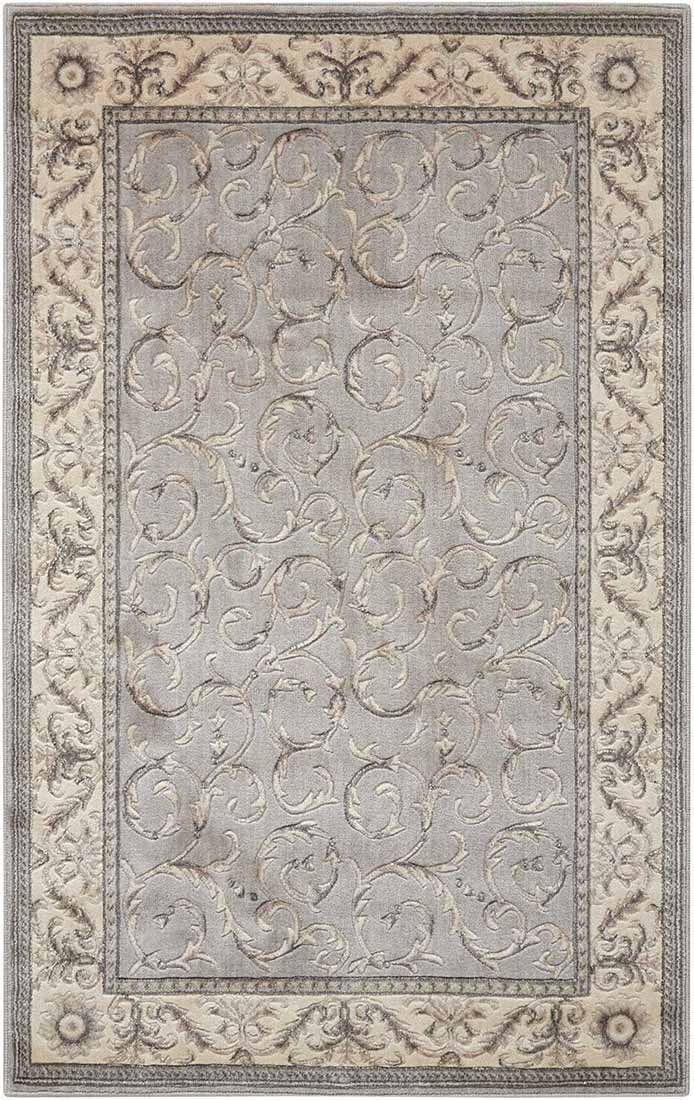 Somerset Area Rugs St-02 Silver and Stair Runner By Nourtex