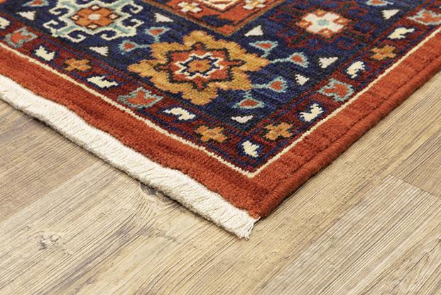 Lilihan Area Rugs 2061V Red Kazak Wool-Nylon In 8 Sizes By OW Rugs