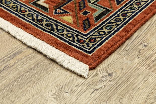 Lilihan Area Rugs 2c Red Kazak Wool-Nylon Blend In 8 Sizes By OW Rugs