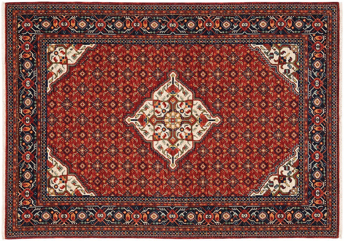 Lilihan Area Rugs 1c Red Kazak Wool-Nylon Blend In 8 Sizes By OW Rugs