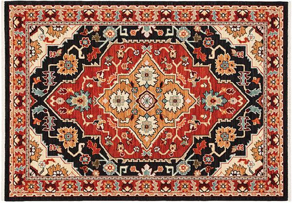 Lilihan Area Rugs 4929a Red Kazak Wool-Nylon In 8 Sizes By OW Rugs