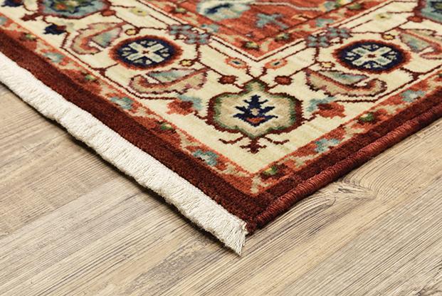 Lilihan Area Rugs 5502c Red Kazak Wool-Nylon In 8 Sizes By OW Rugs
