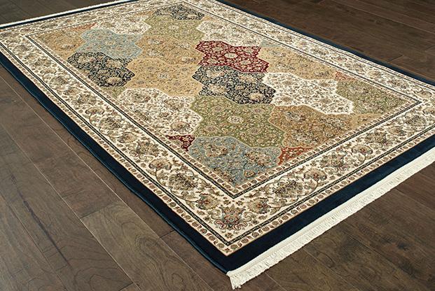 Masterpiece Multi Navy Area Rug 1331X  2 Million PT Fine Polypropylene