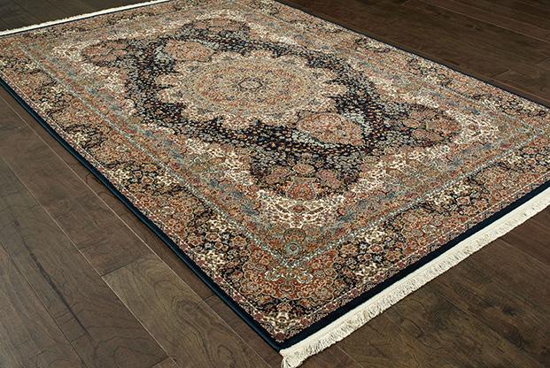 Masterpiece Navy Area Rug 5501K  2 Million PT Fine Polypropylene