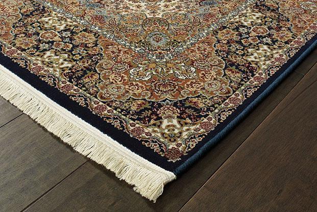 Masterpiece Navy Area Rug 5501K  2 Million PT Fine Polypropylene