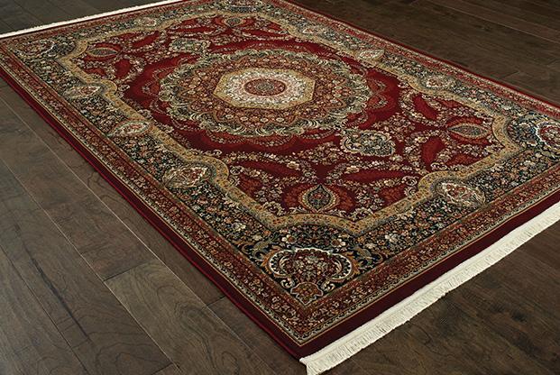 Masterpiece Red Area Rug 113R  2 Million PT Fine Polypropylene