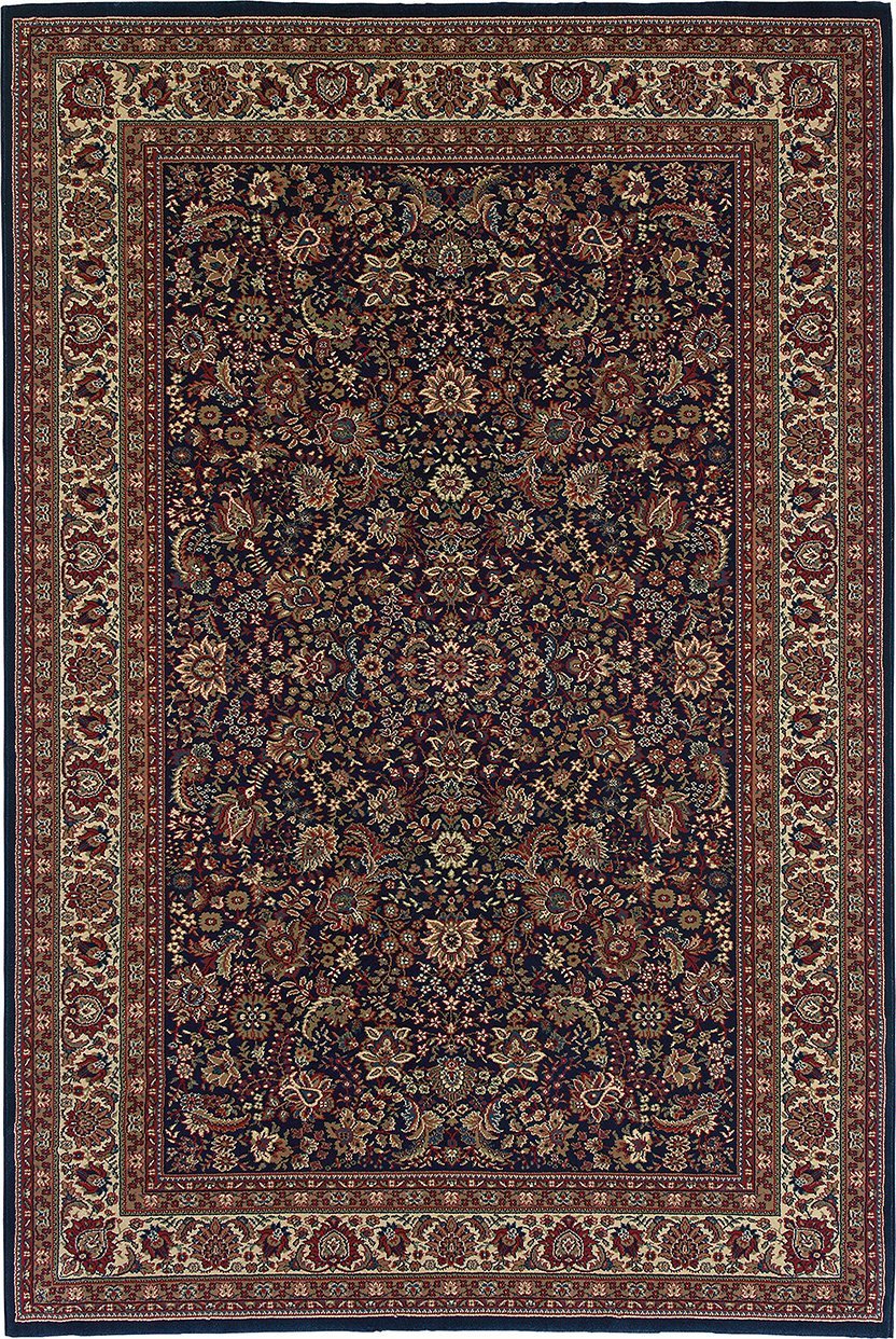 Operations Rugs OW Rugs Ariana Area Rugs 113b Navy Polypropylene Made In USA