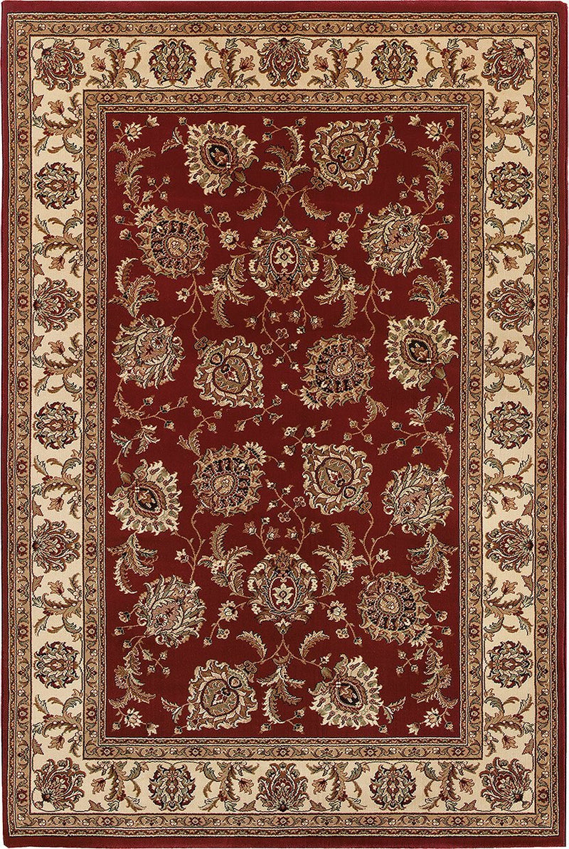 Oriental Weavers Area Rugs OW Rugs Ariana Area Rugs 117c Red-Ivory Polypropylene Made In USA