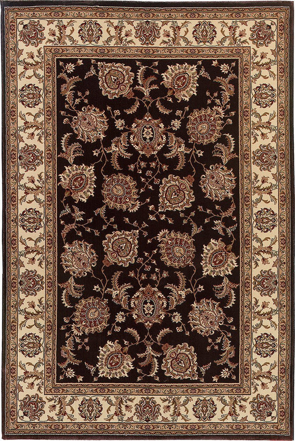 Oriental Weavers Area Rugs OW Rugs Ariana Area Rugs 117d Black-Ivory Polypropylene Made In USA