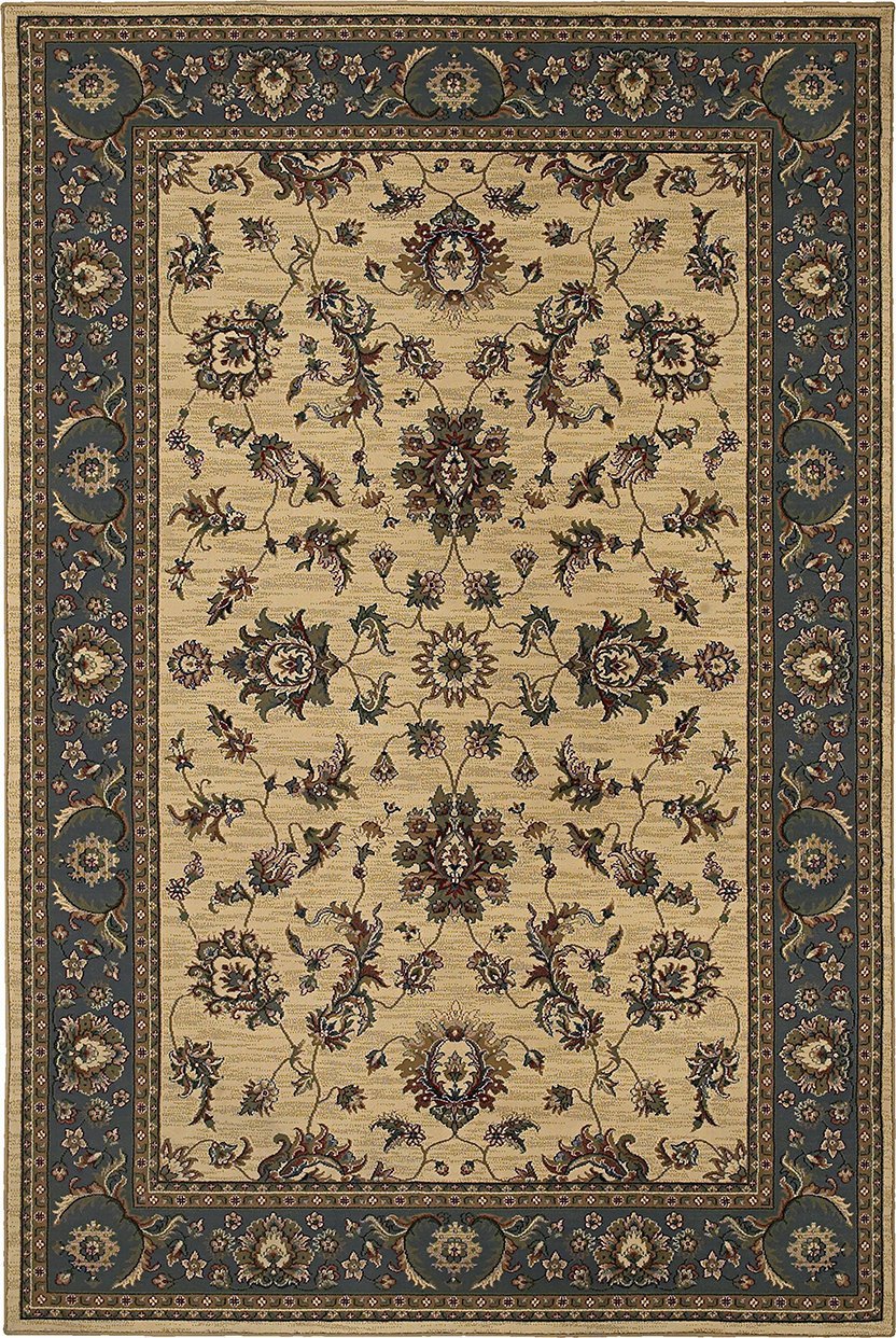 Oriental Weavers Area Rugs OW Rugs Ariana Area Rugs 311z Beige-Blue Polypropylene Made In USA