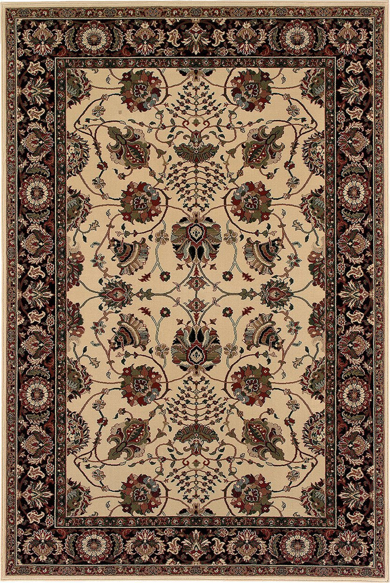 Oriental Weavers Area Rugs OW Rugs Ariana Area Rugs 431i Beige-Black Polypropylene Made In USA
