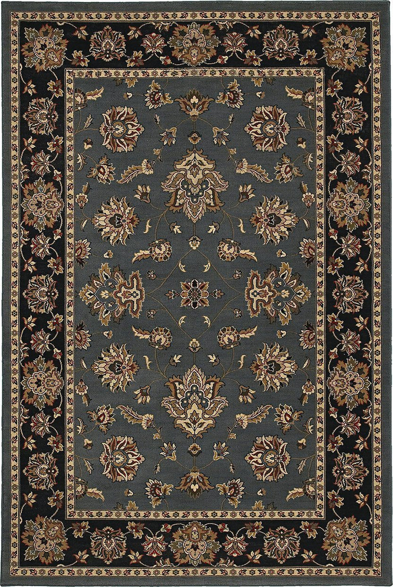 Oriental Weavers Area Rugs OW Rugs Ariana Area Rugs 623h Blue-Black Polypropylene Made In USA
