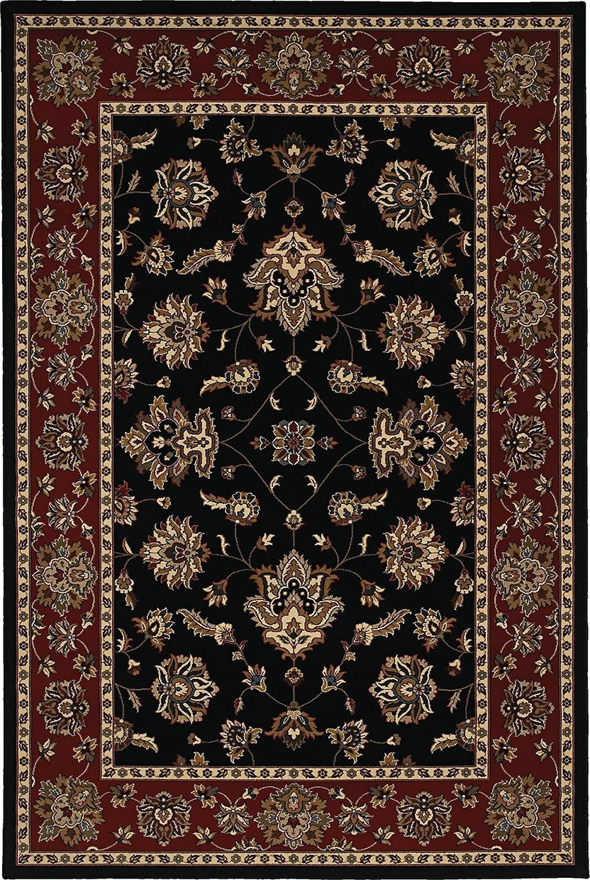 Oriental Weavers Area Rugs OW Rugs Ariana Area Rugs 623m Black-Rust Polypropylene Made In USA