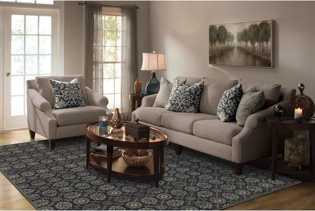 Richmond Area Rugs By OW Rugs Design 214h Blue Rug From Egypt