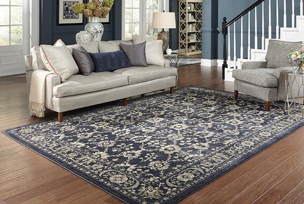 Richmond Area Rugs By OW Rugs Design 8020k Blue Rug From Egypt