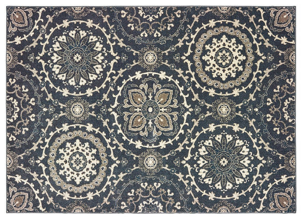 Richmond Area Rugs By OW Rugs Design 8E Blue Rug From Egypt