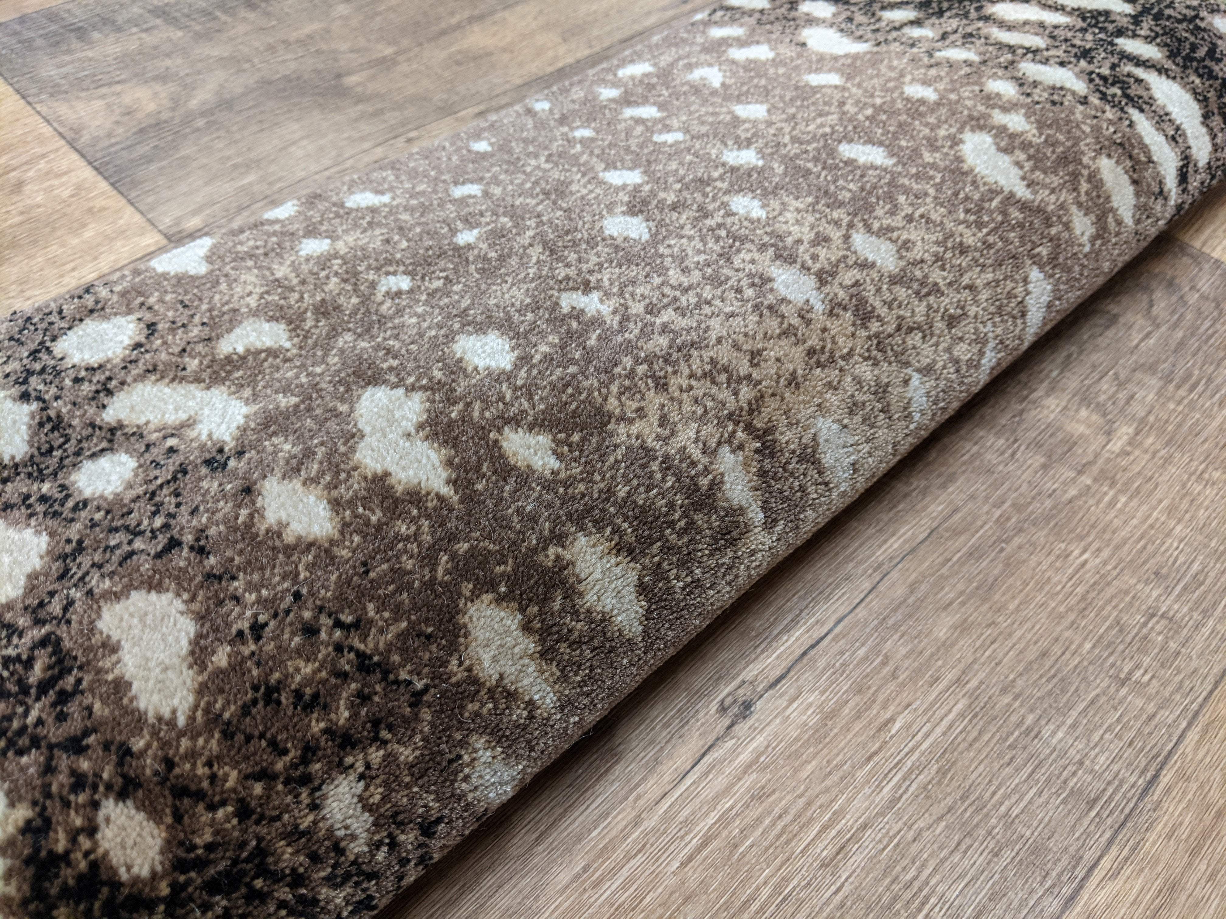 Prestige Mills Stair Runners Deerfield 71 Caramel Animal Print By Prestige In Assorted Sizes