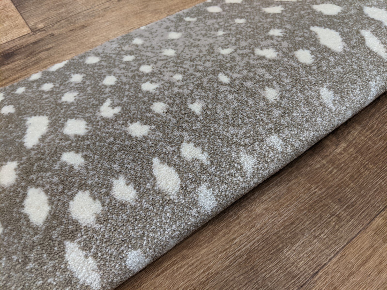 Prestige Mills Stair Runners Deerfield 82 Stone Animal Print By Prestige In Assorted Sizes