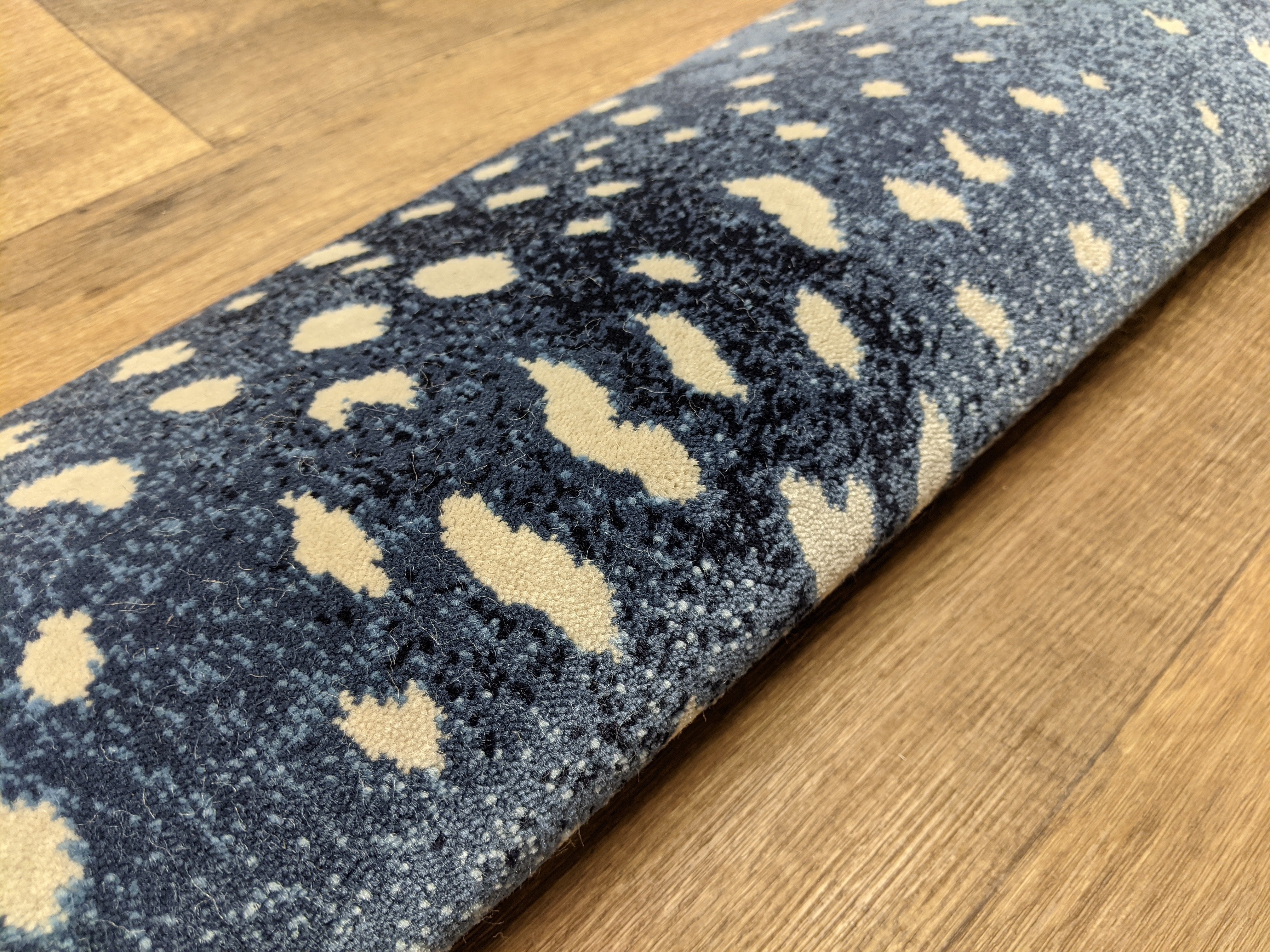 Prestige Mills Stair Runners Deerfield 88 Lapis Animal Print By Prestige In Assorted Sizes