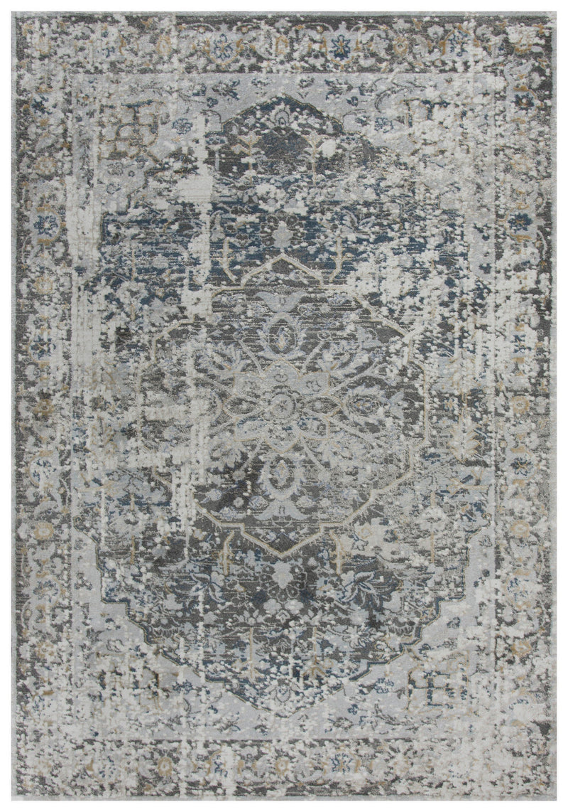 Rizzy Home Area Rugs Bristol Area Rugs BRS106 Gray-Blue Rizzy Home Turkey