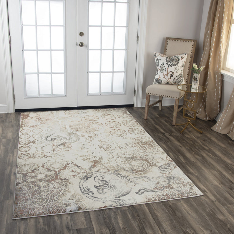Rizzy Home Area Rugs Bristol Area Rugs BRS112 Beige-Copper Rizzy Home Turkey