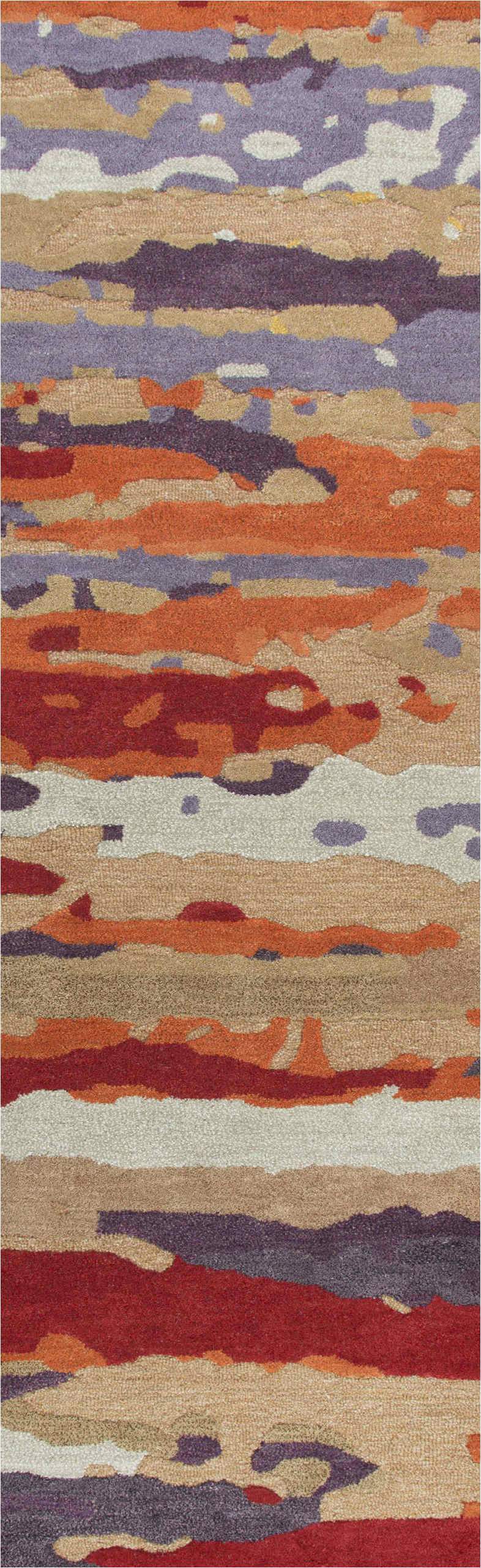 Rizzy Home Area Rugs Connie Post Area Rugs CNP110 Multi Modern 100% Wool With Unique Shapes