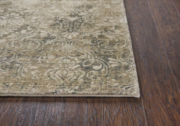 Rizzy Home Area Rugs Copy of Gossamer Area Rugs By RizzyHome GS6800 Beige 100% Wool From India