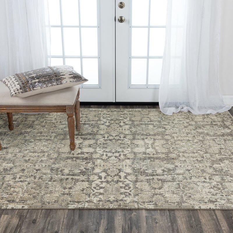 Rizzy Home Area Rugs Couture Area Rugs CUT102 Grey in 5 Sizes 80%Wool-20%Visc By RizzyHome